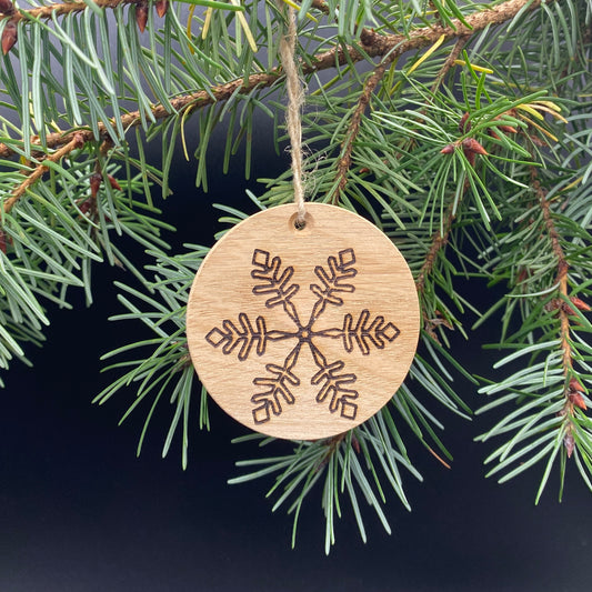 Boule de Noël "Flocon Plumes"