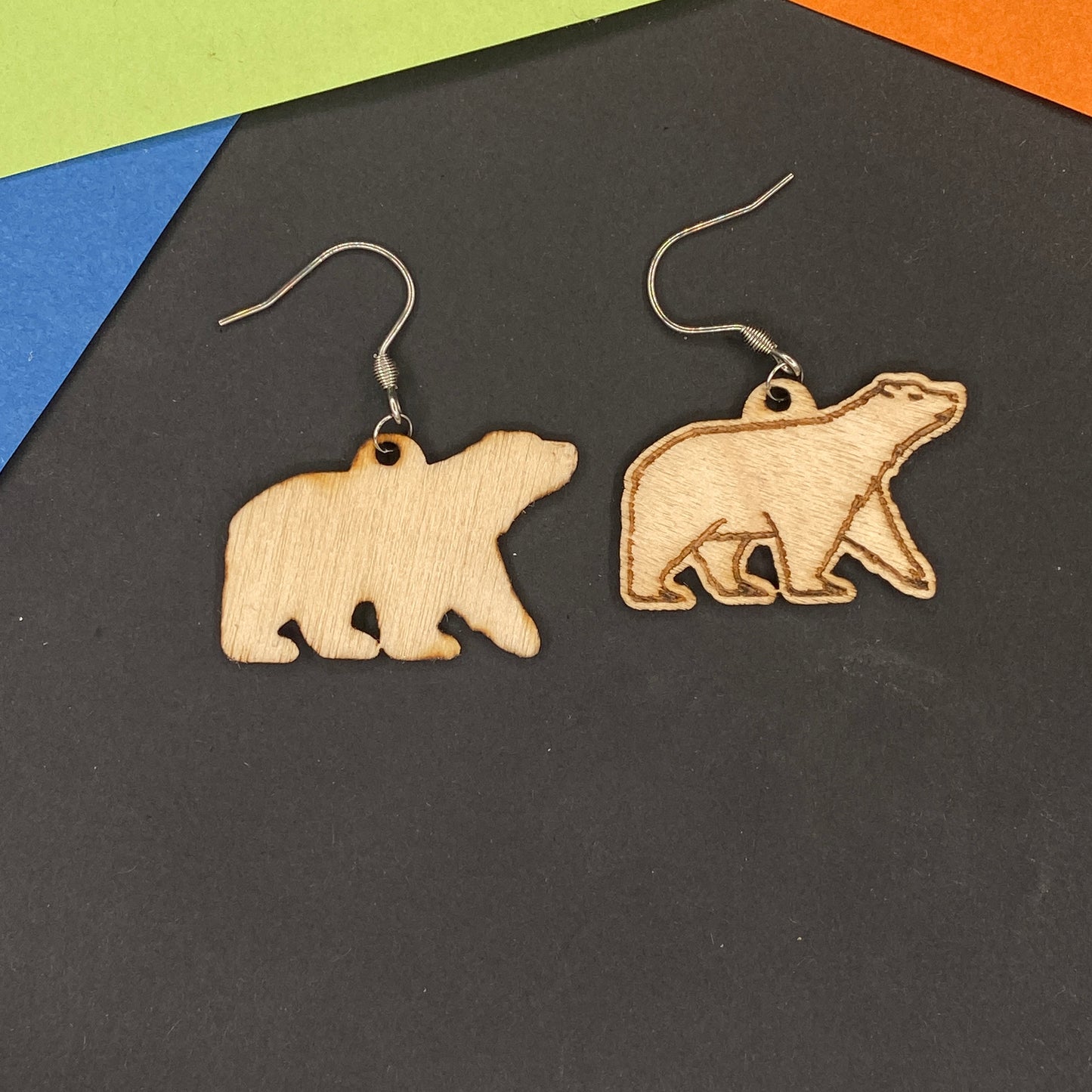 Boucles d'Oreilles ours polaire